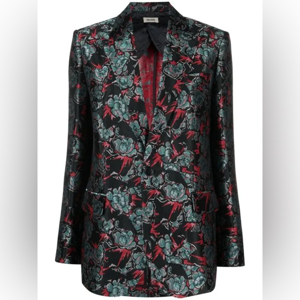 Zadig & Voltaire women’s Vegy Jacquard Blazer Size 34 NWT MSRP $780